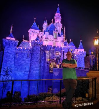 Jeff Reitz in Disneyland a week before the park's closure in March 2020